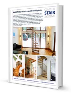 Model 71 Spiral Staircase Product Sheet - Spindles
