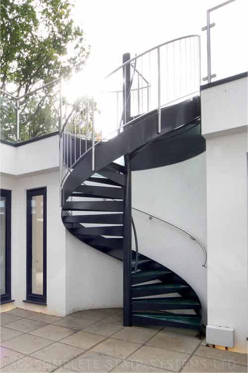 External Spiral Staircases for Outdoor Use in Steel - View ...