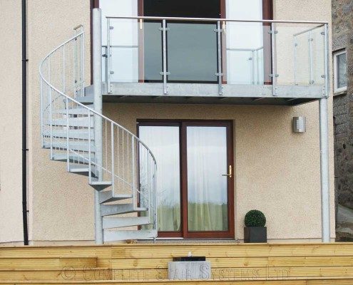 Bespoke Spiral Staircase Aberdeen - External Spiral