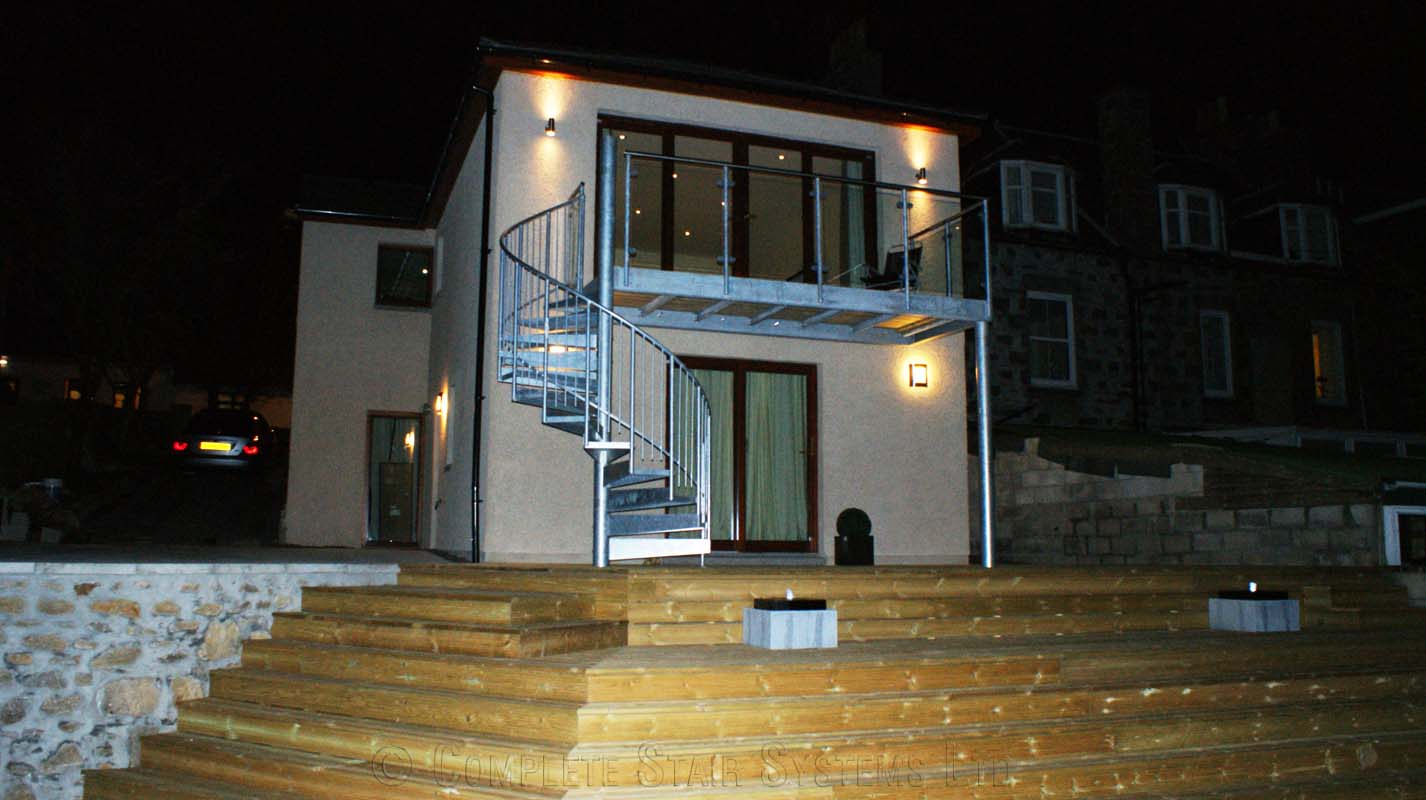 Bespoke Spiral Staircase Aberdeen - External Spiral