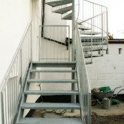 straight and spiral staircase external