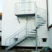 external staircase to the side of a building