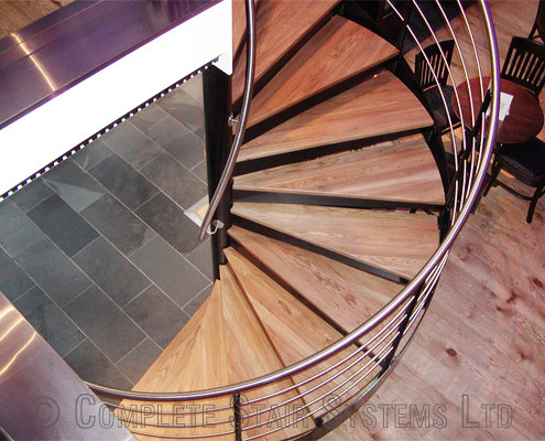 Bespoke Spiral Staircase - London Wine Bar