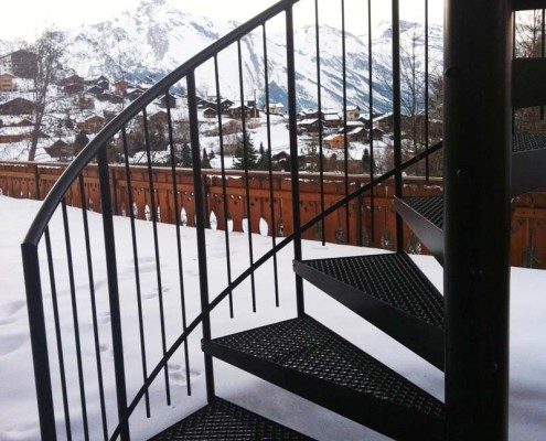 Bespoke Spiral Staircase Switzerland - External Spiral