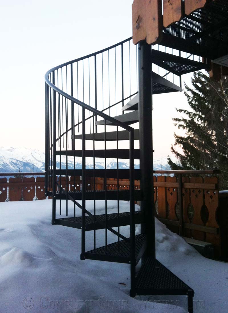 Bespoke Spiral Staircase Switzerland - External Spiral