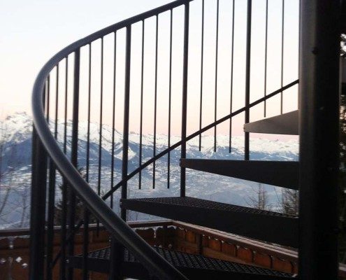 Bespoke Spiral Staircase Switzerland - External Spiral