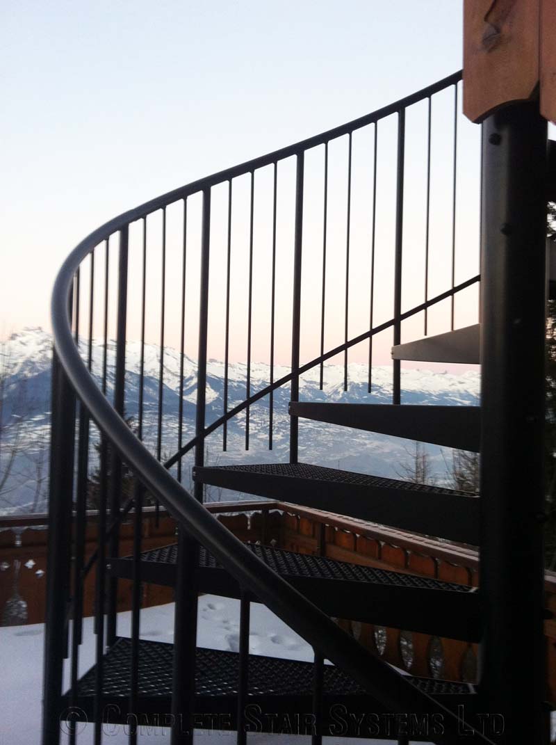 Bespoke Spiral Staircase Switzerland - External Spiral