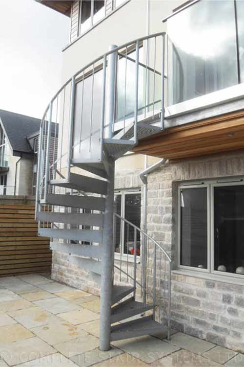 External Spiral Staircase Uk Outdoor Spiral Staircase In Steel