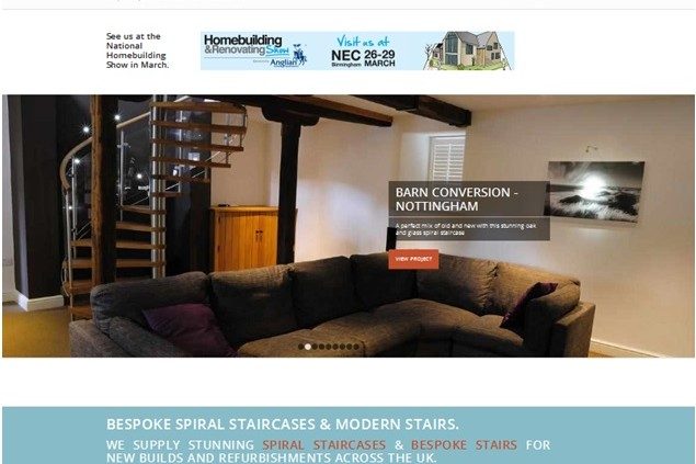 Staircase Website homepage