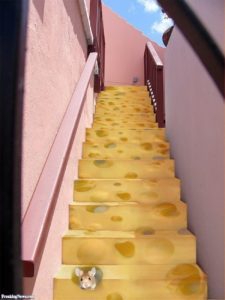 cheese stairs