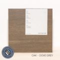 Spiral staircase kits - Oak timber sample in dove grey finish