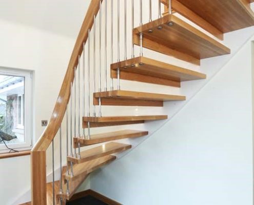 Timber staircase runner up photo