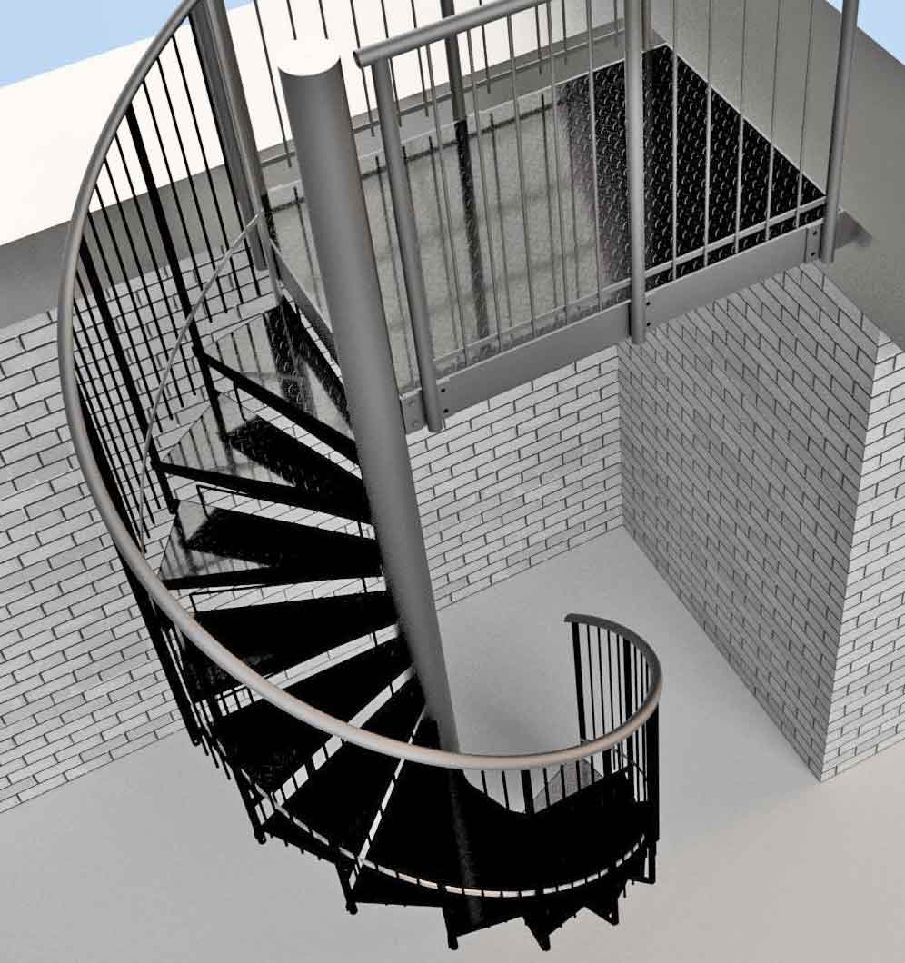 Spiral-Stair-3-D-view