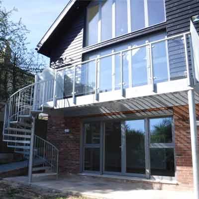 Spiral Stair and balcony