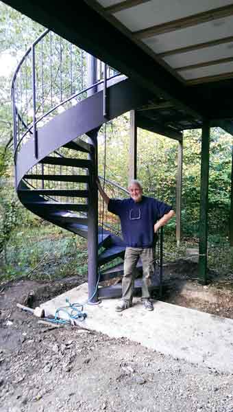 External Spiral Staircase