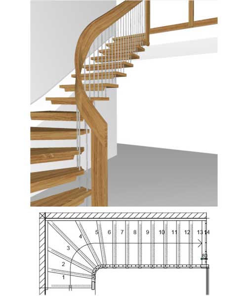 Floating-Staircase-quarter-Turn