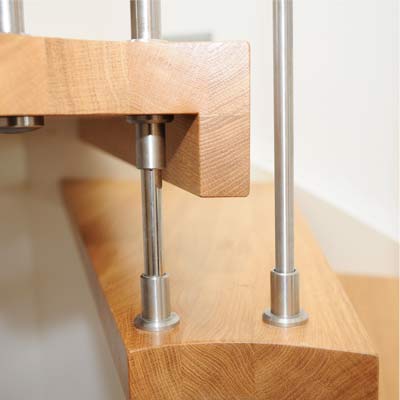 L-shaped-downstand on a step