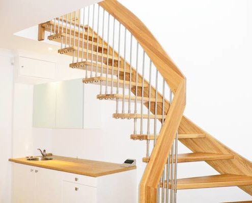 open quarter turn staircase