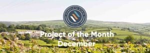 Genius project of the month banner showing Devon countryside