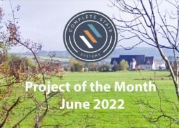 project of the month visual showing field and company logo