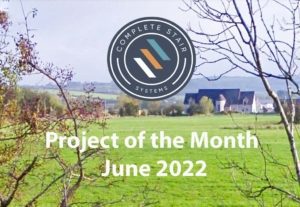 project of the month visual showing field and company logo
