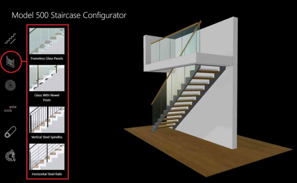 Model-500-Staircase-Selector-Balustrade-Infill options