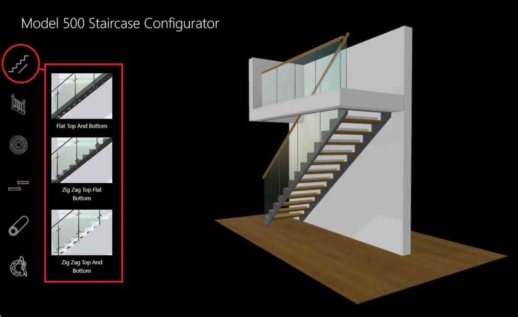 Model-500-Staircase-Selector-Stringer options