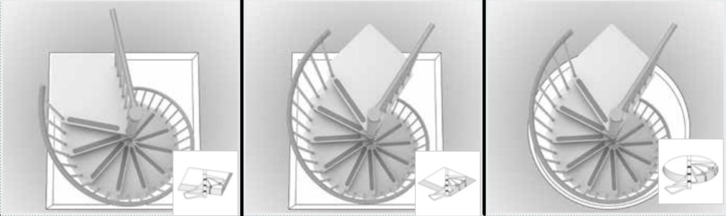 Gamia Steel Spiral Staircase Platforms
