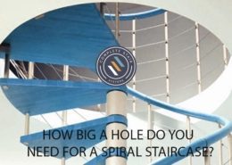 HOW BIG A HOLE DO YOU NEED FOR A SPIRAL STAIRCASE visual for blog post