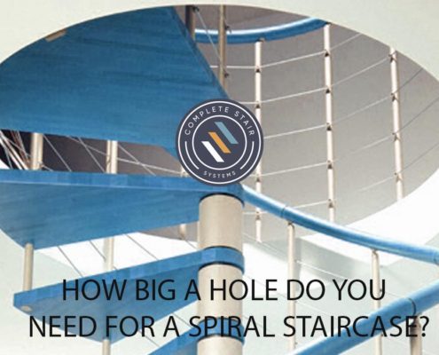 HOW BIG A HOLE DO YOU NEED FOR A SPIRAL STAIRCASE visual for blog post