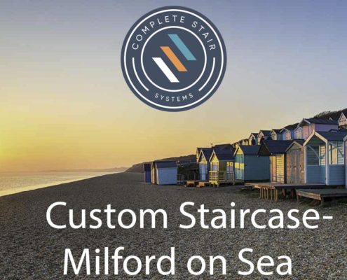 visual to illustrate our Milford on sea project of the month showing beech huts on a beech with sunset