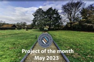 visual of garden and trees to illustrate our project of the month