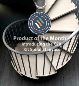 product of the month banner for the C20 spiral stair
