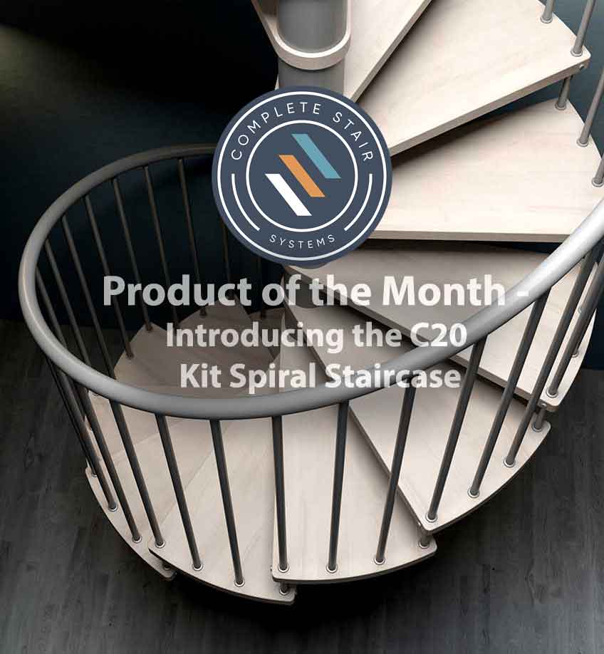 product of the month banner for the C20 spiral stair