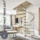 loft spiral staircase visual