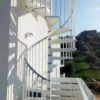 Exterior-Zink-Kit-Spiral-Staircase outside with blue sky