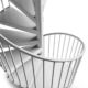 F20 spiral staircase white
