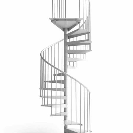 F20Z spiral staircase white