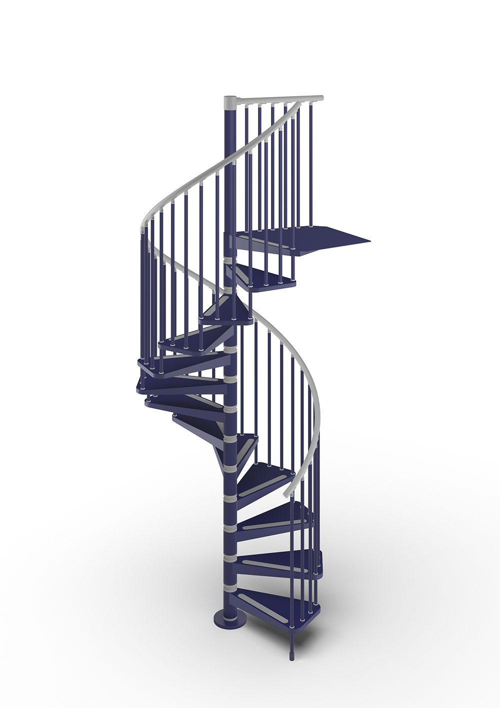 Gamia Steel Spiral Stair blue