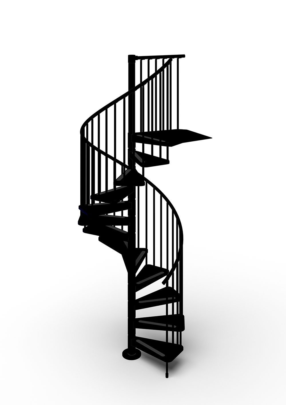 Gamia Steel Spiral Stair black