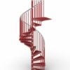Gamia Steel Spiral Stair red