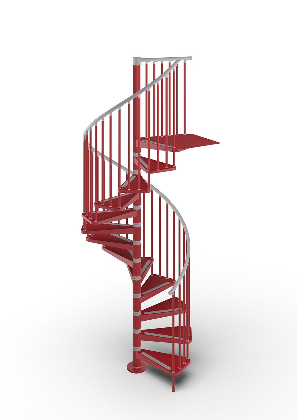 Gamia Steel Spiral Stair red
