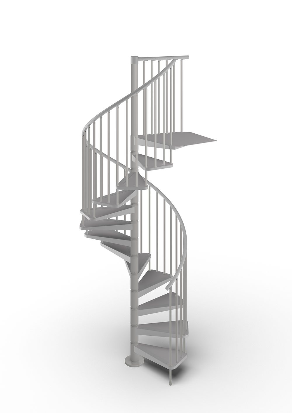 Gamia Steel Spiral Stair dark grey