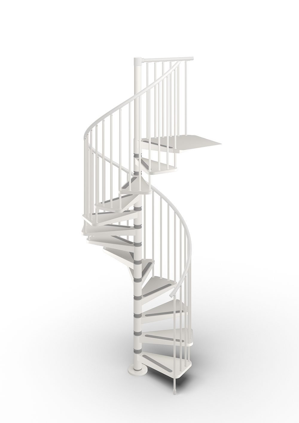 Gamia Steel Spiral Stair white