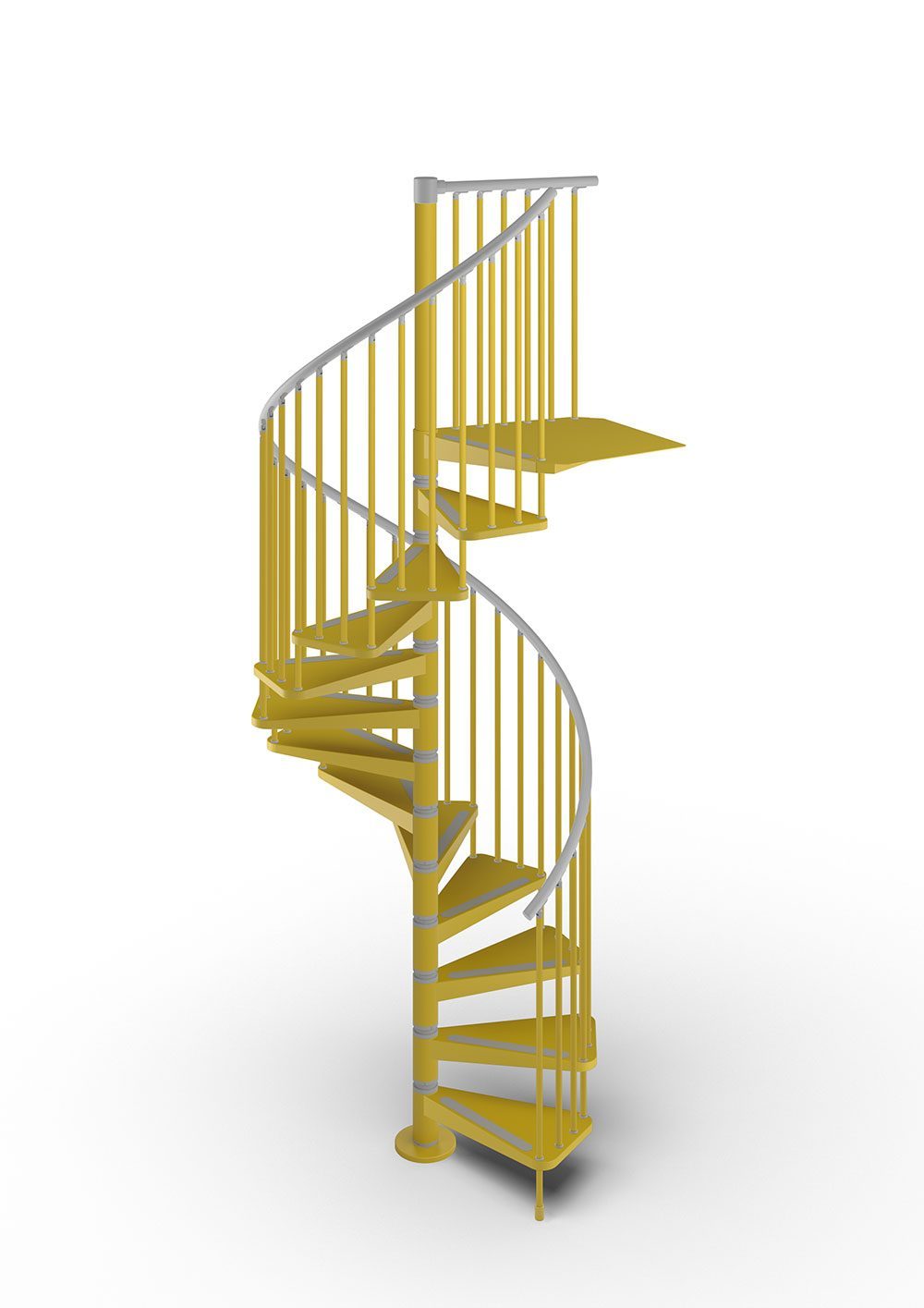 Gamia Steel Spiral Stair yellow