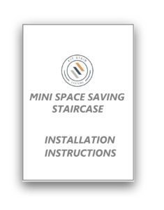 picture of first page of Mini space saving stair Installation Instructions