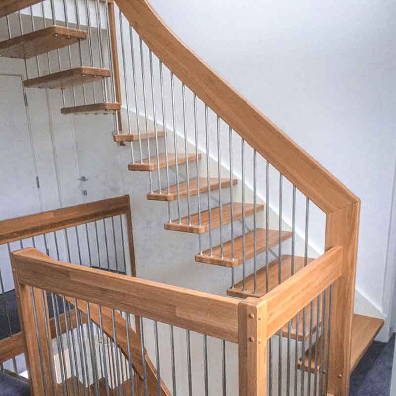 floating style stair in a house