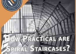 underside of a spiral staircase